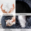 Large Dog Bed Pet Cat Calming Comfy Shag Fluffy Warm Bed Nest Mattress Donut Pad