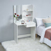 Modern Dressing Table Jewelry Makeup Desk w/ Mirror Drawer Bedroom White UK