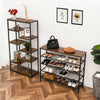 HOOBRO Shoe Rack, 5-Tier Shoe Shelf Industrial Shoe Storage Organizer Entryway