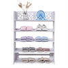 5 Tiers 12 Shoe Rack Storage Shelf Display Stand Organiser Unit Cabinet White UK