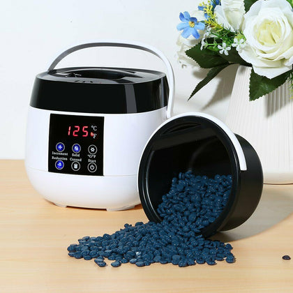 Hot Paraffin Wax Warmer Pot Depilatory Heater 400g Beans Painless Hair Removal
