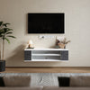 Small Floating TV Unit Stand Wall Mounted Cupboard Media Console Cabinet 100CM