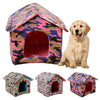UK Outdoor Pet Rainproof House Shelter Cat Dog Kennel Indoor Garden Bed Washable