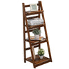 New 4 Tier Wooden Ladder Folding Book Shelf Stand Plant Flower Display Shelving