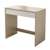 Simple Budget Computer Desk Wooden Small Table With 1 Big Sliding Drawer Tray