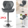 2X Bar Stools Leather Swivel Gas Lift Chair Kitchen Breakfast Pub Black,Red,Grey