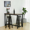 Industrial Breakfast Table Rustic Dining Table Kitchen Room Vintage Metal Unit