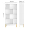 Bookcase 8 Cubes Bookshelf White Storage Shelving Unit Display Cabinet