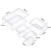 5PCS/PACK Fridge Storage Box with Lid Handle Clear Food Container Plastic Boxes