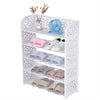 5 Tiers 12 Shoe Rack Storage Shelf Display Stand Organiser Unit Cabinet White UK