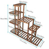 Strong 5 Tier Wooden Plant Stand Flower Pot Storage Rack Indoor Garden Bedroom