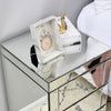 Mirrored Glass Bedside Table Storage Cabinet Unit Nightstand Chest of 3 Drawers