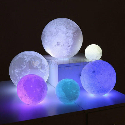 16 Colour Moon Galaxy Lamp USB Night Light Kids Dimmable LED 3D Remote Control