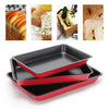 3 PIECE NEW LARGE NON STICK OVEN BAKING ROASTING PAN DISH ROAST TIN & TRAYS SET