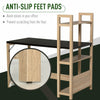 Modern Work Desk with 3 Tier Storage Shelves Home Office Study Workstation