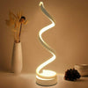 LED Table Lamp Spiral Desk Lamp Warm White Modern Reading Light Bedside Room