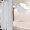 Shower Curtain Plain White Extra Wide Extra Long Standard With Hooks Ring