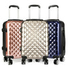 20 Inch Cabin Spinner Trolley Luggage Hand Suitcase Lightweight 4 Wheels ABS+PC