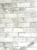 White Brick Wall with Grey Shimmer Tones Effect Faux Feature Wallpaper 6751