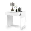 Small White Computer Desk with Drawer Laptop PC Table Home Office Workstation