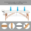 Mondeer 2/3 Folding Portable Lightweight Massage Table Salon Beauty Tattoo Couch