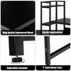 136CM Large Computer Desk Corner Laptop PC Table 2 Tier Shelf Wooden Workstation