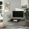 Wall Mounted Media Console, Floating TV Stand Component Shelf, Black