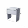 Grey Dressing Table With 3 Mirror & Stool Corner Vanity Makeup Desk 5 Drawer Set