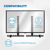 Adjustable Universal Soundbar Bracket Holder Mount Under or Over TV Fits Any TV