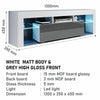 130cm High Gloss TV Unit Cabinet Stand For Tvs upto 50" Matt Body With Led Light
