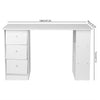 Modern 3 Drawer Computer Desk PC Laptop Study Table Office Home Workstation