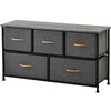 Chest of Drawers Unit Storage Cabinet 5 Drawers Storage Cabinet with Metal Frame