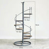 Industrial Spiral Stair Display Stand Table Desk Succulent Pots Ornaments Holder