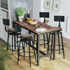 High Adjustable Leather Bar Stool Kitchen Counter Breakfast Chair High Back Seat