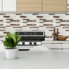 Self-Adhesive 3D Mosaic Brick Wall Tile Sticker Kitchen Bathroom Wallpaper Decal