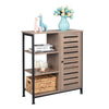 Industrial Storage Cabinet Hallway Shelf Rustic 1 Door Large Capacity