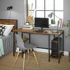 Industrial Computer Desk Large Vintage Workstation Rustic Metal Writing Table