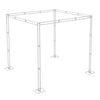 Romantic Wedding Arch Party Backdrop Stand Elegant White Metal Frame Flower Rack