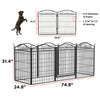 Extra Large 205 x 190cm 8 Panel Dog Playpen Pet Whelping Box for Rabbit Duck Cat