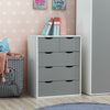Alton Bedroom Furniture Wardrobe 3+2 Chest Drawers Bedside Sonoma Oak White Grey