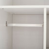 White 2 Door Wardrobe 2 Drawers W/ Shelf Bedroom Storage Cupboard Hanging Rail;