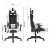 Executive Computer Racing Gaming Office Chair Recliner Adjustable Swivel Leather