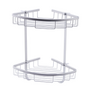 Stainless Steel Shower Caddy Rust Free Bathroom Shelf Corner Organizer Basket