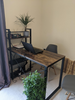 Industrial Computer Desk Shelf Storage Vintage Writing Office Workstation Table