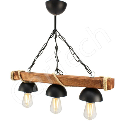 RUSTIC WOODEN CEILING LIGHTING FOR HOME CAFE RESTAURANT BAR