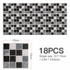 18X Kitchen Tile Stickers Bathroom Mosaic Sticker Self-adhesive Wall Home Decor