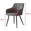 2 Pcs Dining Chairs Armchair PU / Velvet Kitchen Dining Room Restaurant Office