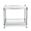 2Tier Free Standing Spice Rack Jar Holder Kitchen Storage Organiser Shelf Holder