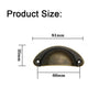Cup Handle Shell Pull Kitchen Cupboard Cabinet Door Furniture Drawer all Colours