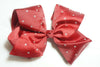 8" Inch Large Crystal Diamante Rhinestone Grosgrain Ribbon Bow Hair Clip Girls